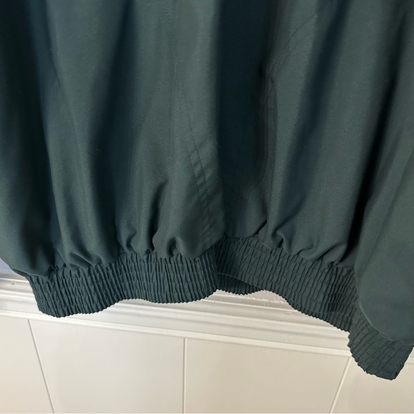 George Strait Men’s 1/4 Button Up Long Sleeve Green & Blue Windbreaker Sz XL GUC - Picture 4 of 9